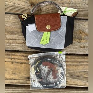 NEW Black Mini Longchamp bag